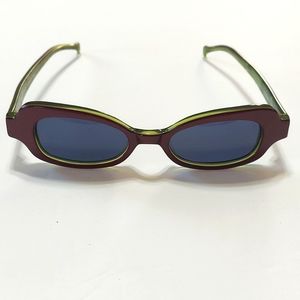 NWOT Anne et Valentin Lunettes Purple With Green Frames Ladies Sunglasses